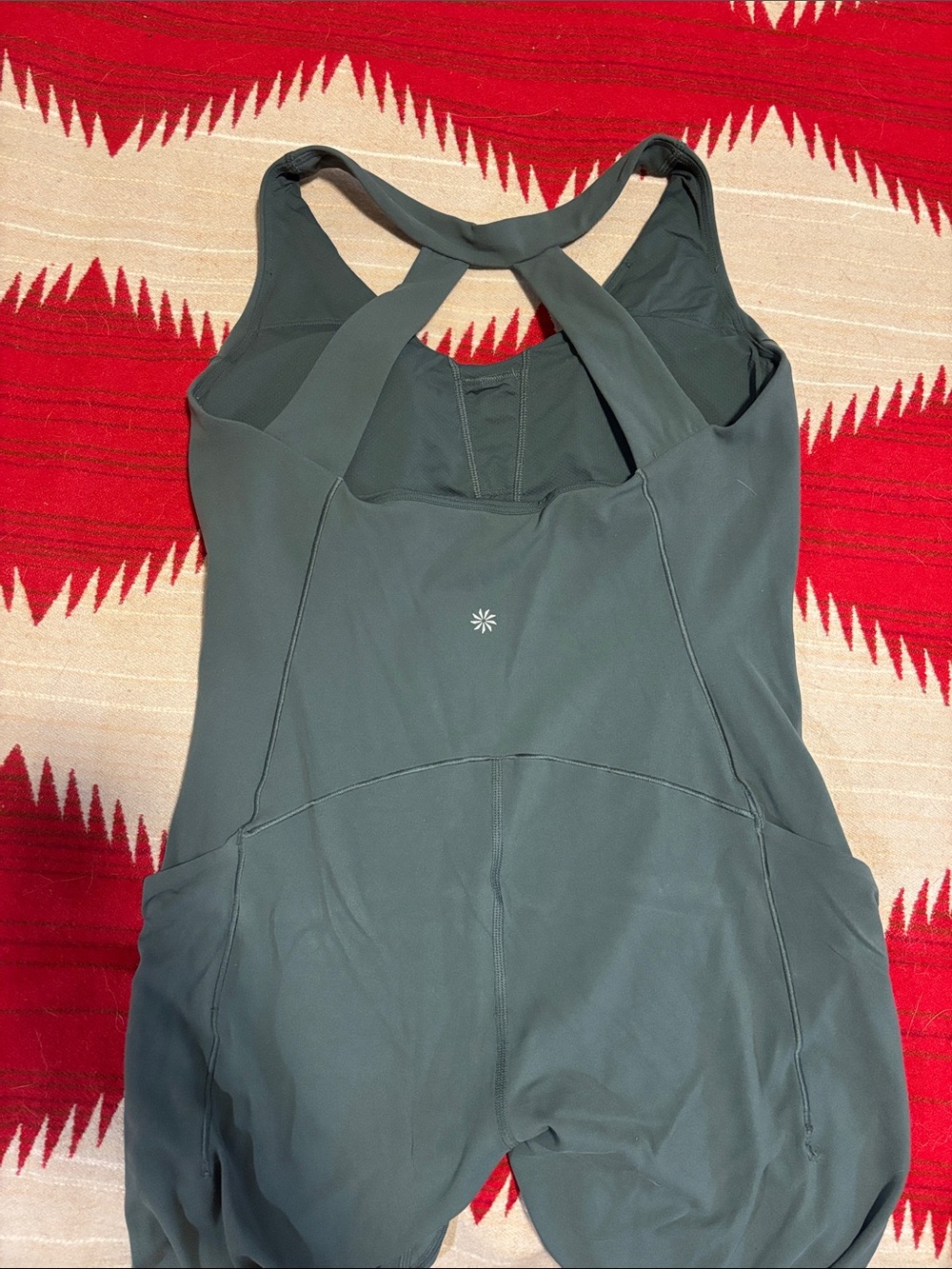 Athleta women’s sage green transcend bodysuit medium TALL - Picture 3 of 5